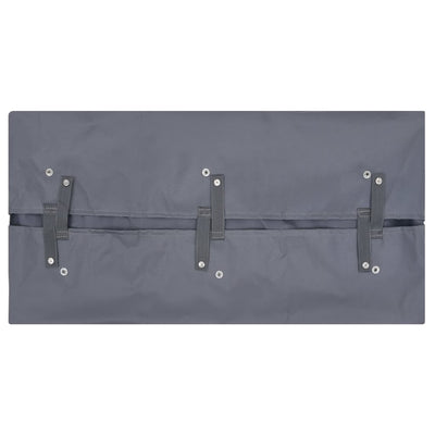 Puutarhakärryn irtovuori tummanharmaa 81x41x40 cm kangas