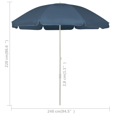 Rantavarjo sininen 240 cm