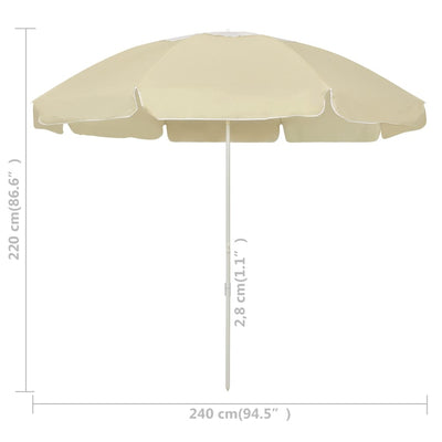 Rantavarjo hiekankeltainen 240 cm