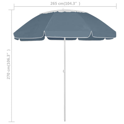 Rantavarjo sininen 300 cm