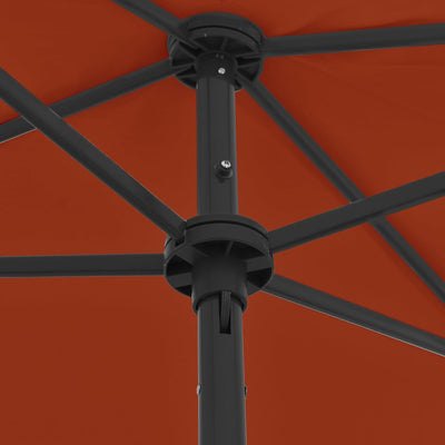 Terrakotta ranta-aurinkovarjo Afran 180x120cm