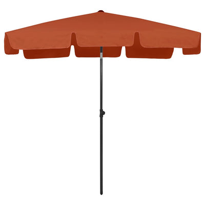 Ranta-aurinkovarjo terrakotta 200x125 cm