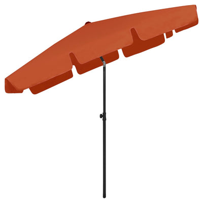 Ranta-aurinkovarjo terrakotta 200x125 cm