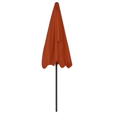 Ranta-aurinkovarjo terrakotta 200x125 cm