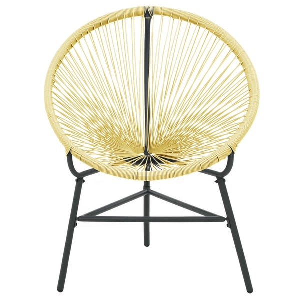 Beige puutarhan acapulco tuoli Niculii (polyrottinki)