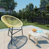 Beige puutarhan acapulco tuoli Niculii (polyrottinki)