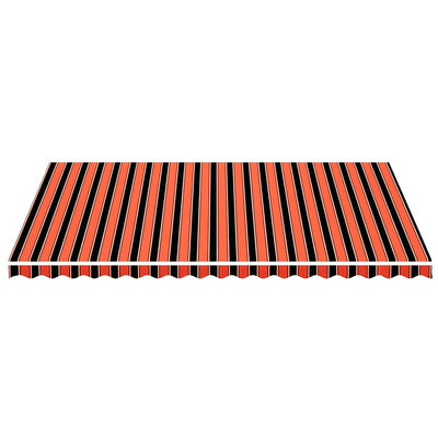 Oranssi ja ruskea varakangas markiisiin Ferin 5x3,5 m