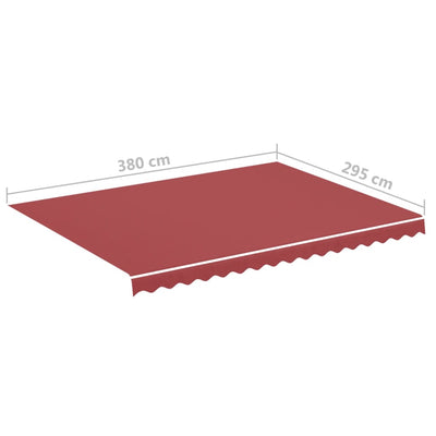 Varakangas markiisiin viininpunainen 4x3 m