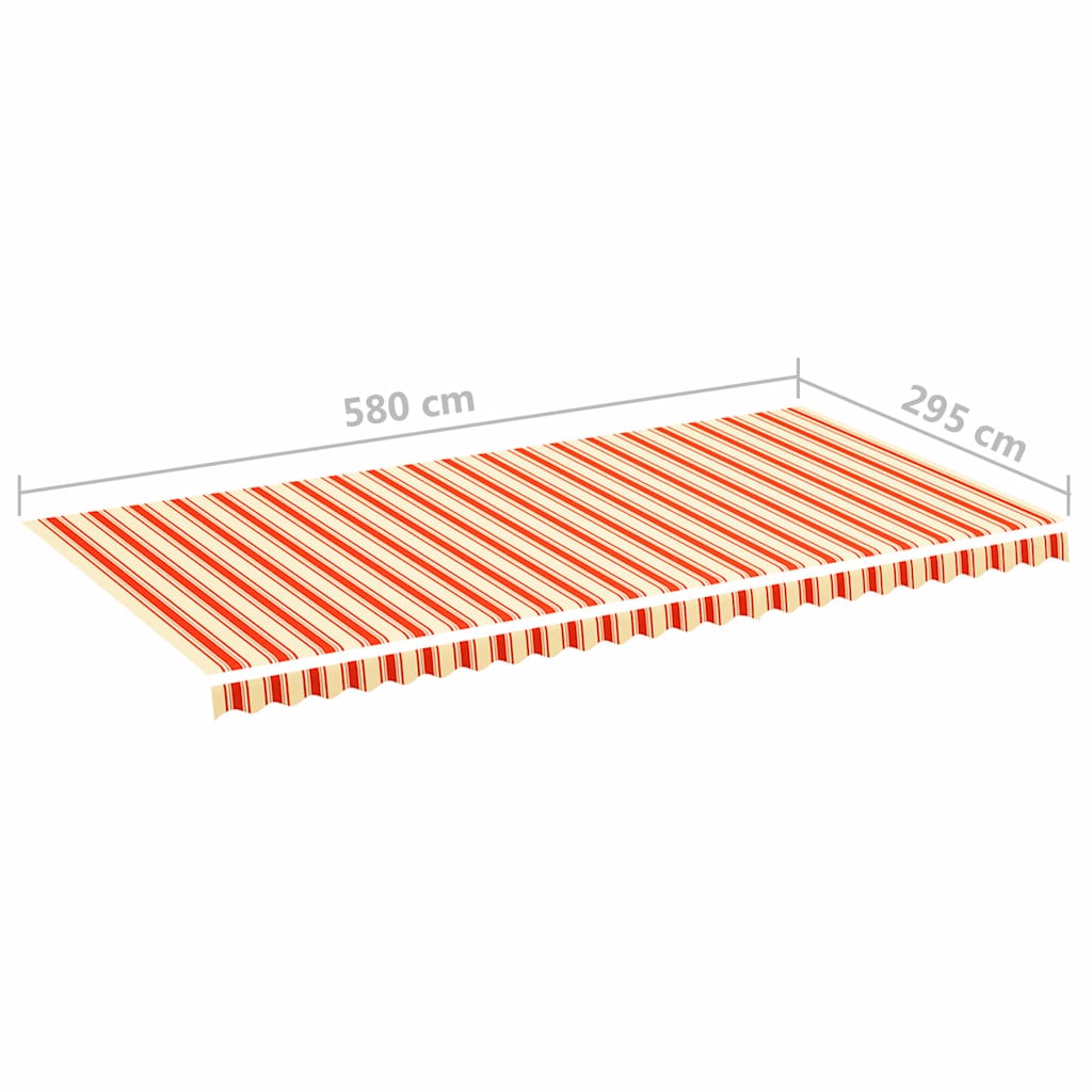 Keltainen ja oranssi varakangas markiisiin Ferin 6x3 m