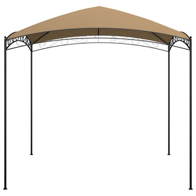 Huvimaja 3x3x2,65 m harmaanruskea 180 g/m²