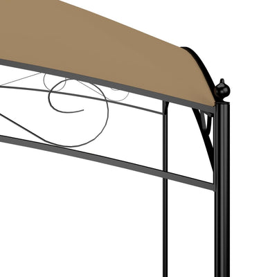 Huvimaja 3x3x2,65 m harmaanruskea 180 g/m²
