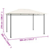 Huvimaja 384x281x270 cm kerma 180 g/m²