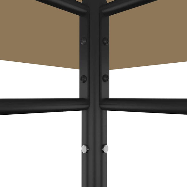 Huvimaja 384x281x270 cm harmaanruskea 180 g/m²