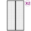 Hyönteisverhot oveen 2 kpl magneettikiinnitys musta 200x80 cm