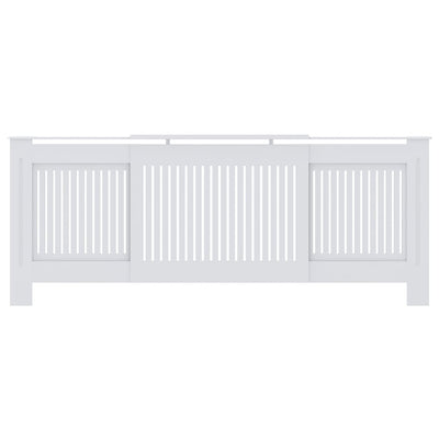 MDF lämpöpatterin suoja valkoinen 205 cm