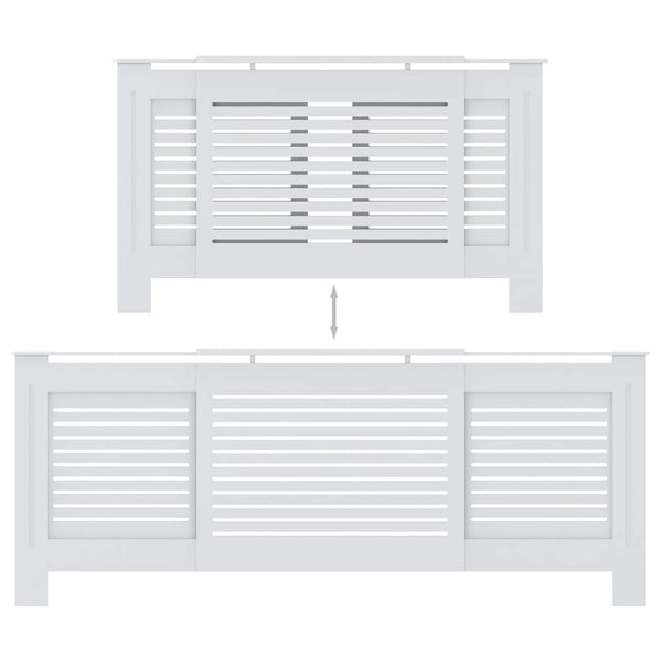 Valkoinen mdf lämpöpatterin suoja Oroian 205cm