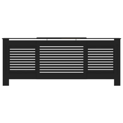 MDF lämpöpatterin suoja musta 205 cm