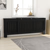 MDF lämpöpatterin suoja musta 205 cm