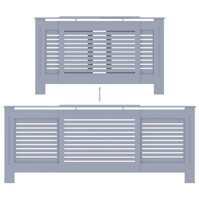 MDF lämpöpatterin suoja harmaa 205 cm