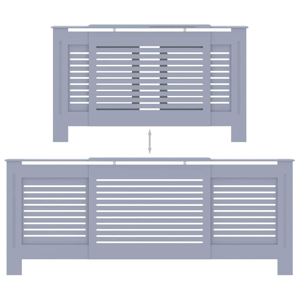 Harmaa mdf lämpöpatterin suoja Oroian 205cm
