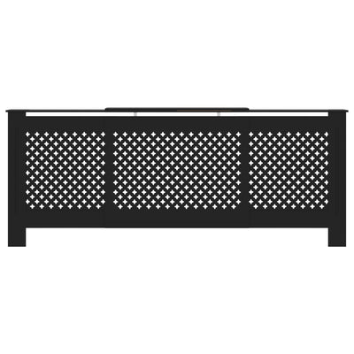 MDF lämpöpatterin suoja musta 205 cm