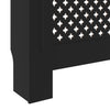 MDF lämpöpatterin suoja musta 205 cm