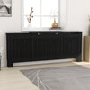 MDF lämpöpatterin suoja musta 205 cm