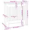 MDF lämpöpatterin suoja 78 cm