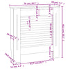 MDF lämpöpatterin suoja 78 cm