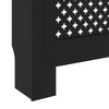 MDF lämpöpatterin suoja musta 78 cm