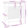 MDF lämpöpatterin suoja harmaa 78 cm