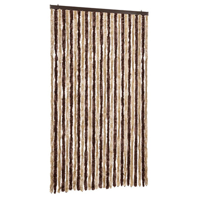 Beige ja vaaleanruskea hyönteisverho Septilici 120x220cm (chenille)