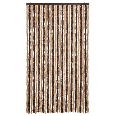 Beige ja vaaleanruskea hyönteisverho Septilici 120x220cm (chenille)
