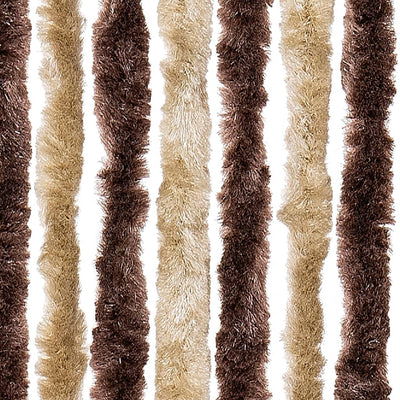 Beige ja vaaleanruskea hyönteisverho Septilici 120x220cm (chenille)