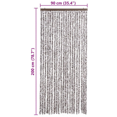 Ruskea ja beige hyönteisverho Septilici 90x200cm (chenille)