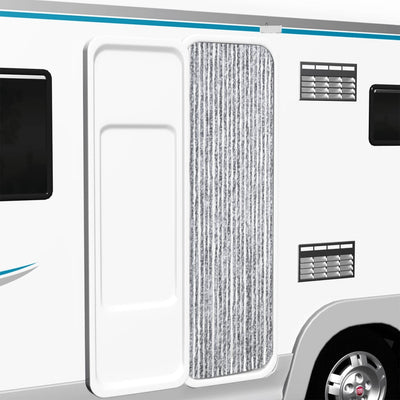 Harmaavalkoinen hyönteisverho Septilici 56x200cm (chenille)