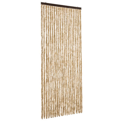 Beige hyönteisverho Septilici 90x200cm (chenille)