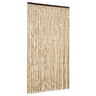 Beige hyönteisverho Septilici 120x220cm (chenille)