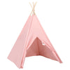 Lasten tiipiiteltta + laukku peachskin pinkki 120x120x150 cm