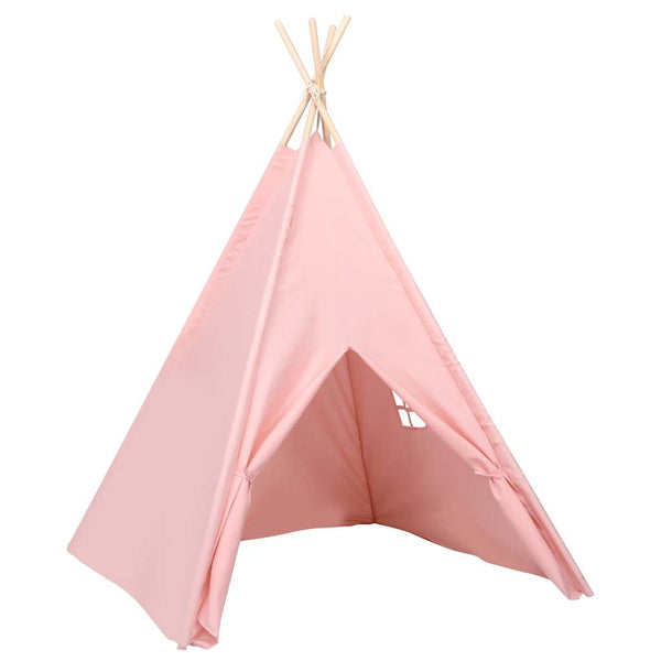 Lasten tiipiiteltta + laukku peachskin pinkki 120x120x150 cm
