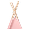 Lasten tiipiiteltta + laukku peachskin pinkki 120x120x150 cm