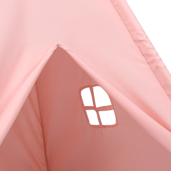 Lasten tiipiiteltta + laukku peachskin pinkki 120x120x150 cm