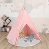 Lasten tiipiiteltta + laukku peachskin pinkki 120x120x150 cm