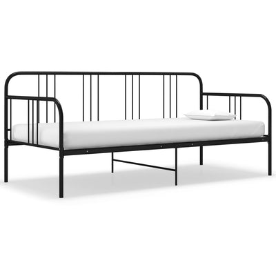 Sohvasängyn runko musta metalli 90x200 cm