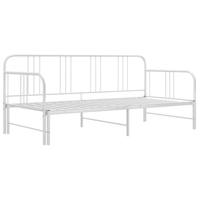 Vuodesohvan runko valkoinen metalli 90x200 cm