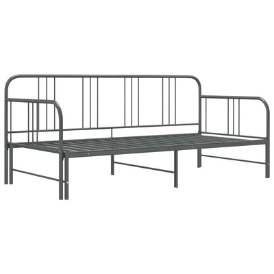 Vuodesohvan runko harmaa metalli 90x200 cm