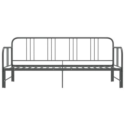 Vuodesohvan runko harmaa metalli 90x200 cm