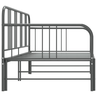 Vuodesohvan runko harmaa metalli 90x200 cm