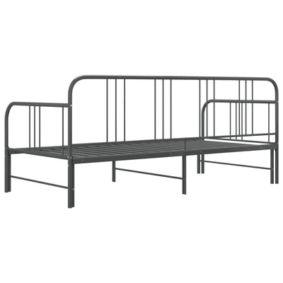 Vuodesohvan runko harmaa metalli 90x200 cm