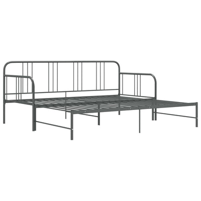 Vuodesohvan runko harmaa metalli 90x200 cm